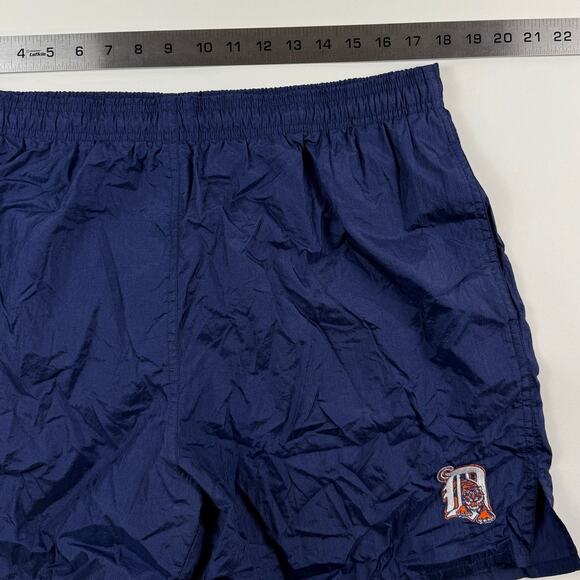 Vintage Detroit Tigers MLB Baseball Swim Trunks Shorts Navy 90s Size Large - Picture 5 of 6